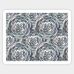 Modern abstract pattern, stylization of the flower asymmetric Sticker